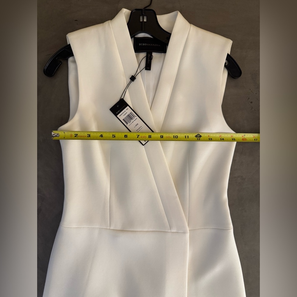 BCBGMaxAzria Caryn Wrap Dress in Off-White - Picture 6 of 6